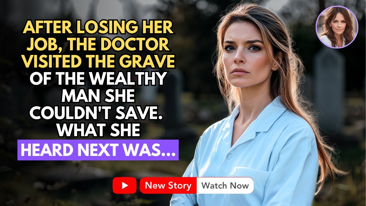 AFTER LOSING HER JOB, THE DOCTOR VISITED THE GRAVE OF THE WEALTHY MAN SHE COULDN'T SAVE. WHEN SHE...