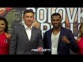 GENNADY GOLOVKIN VS. STEVE ROLLS - THE FULL KICK OFF PRESS CONFERENCE & FACE OFF VIDEO