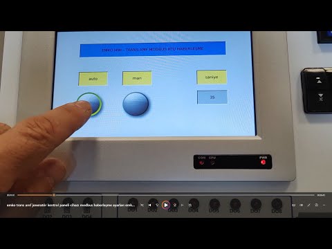 Emko TRANS AMF Generator Control Panel & EMKO PROOP HMI Modbus RTU Communication Application #hmi