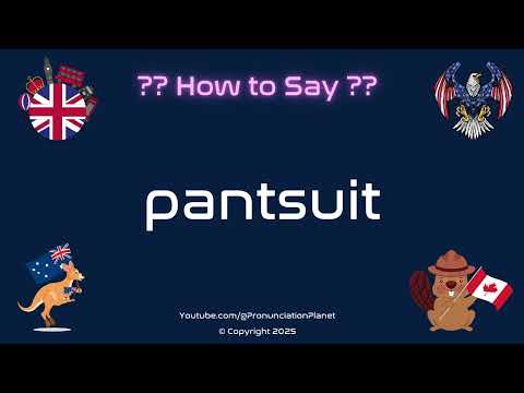 👖👩‍💼 How to Pronounce pantsuit? (CORRECTLY) | Pronunciation Planet