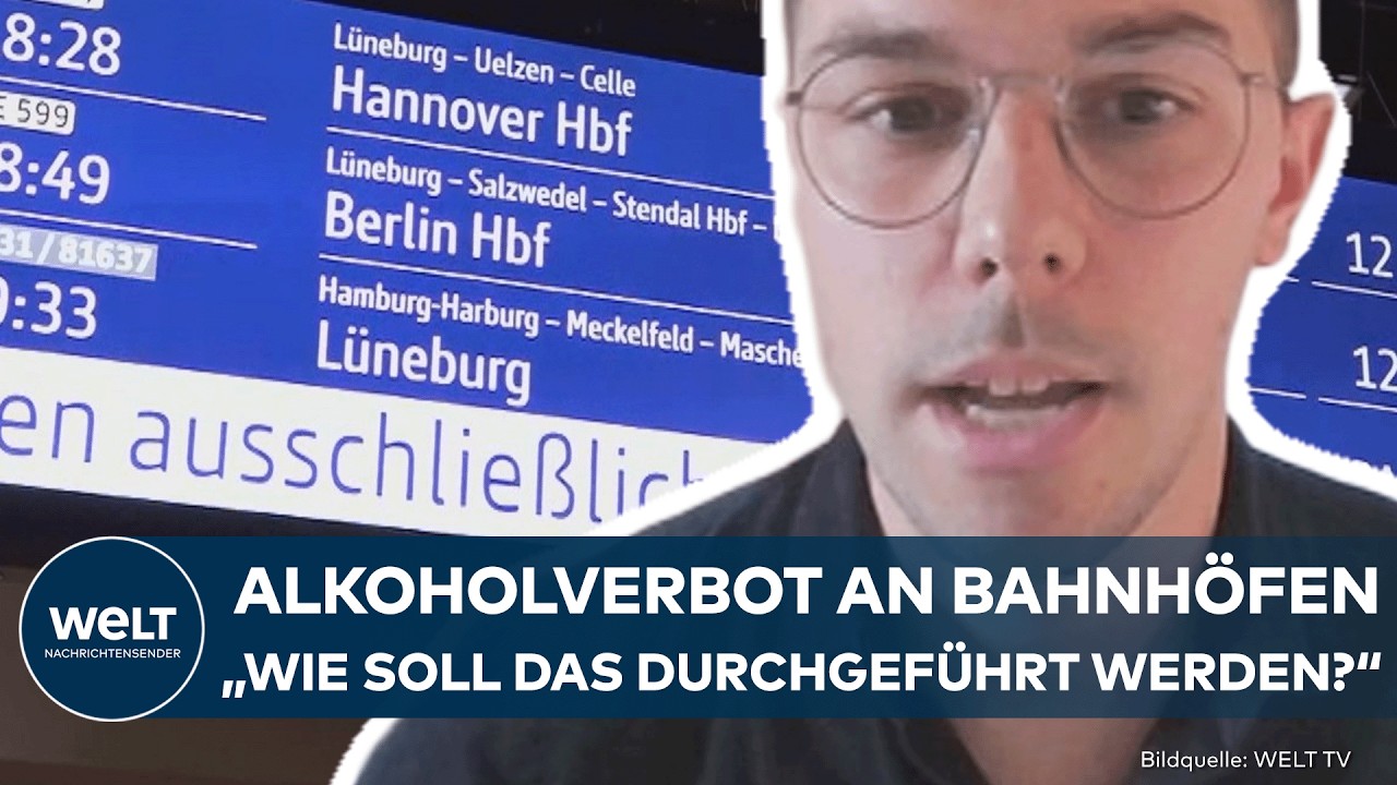 DEUTSCHE BAHN: „Wie soll das durchgeführt werden?“ Harte Abrechnung mit Alkoholverbot an Bahnhöfen!
