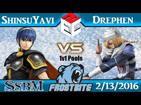Frostbite SSBM - ShinsuYavi (Marth) vs Drephen (Sheik) Pools