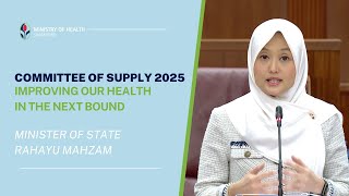 MOS Rahayu Mahzam at MOH Committee of Supply Debate 2025