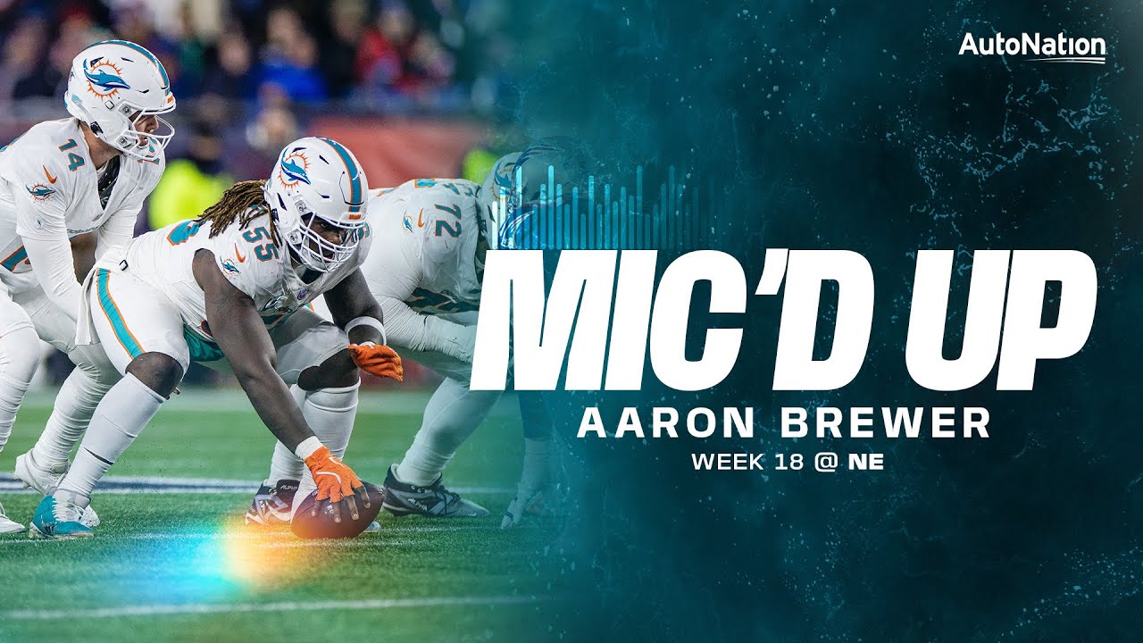 Aaron Brewer mic’d up during Week 18 | Miami Dolphins