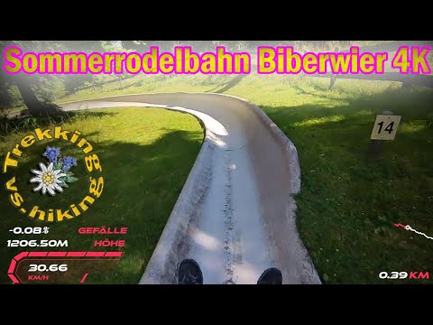 Sommerrodelbahn Biberwier  4K/ Alpine Slide/ Mountain Coaster POV Onride