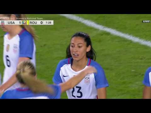 WNT vs. Romania: Christen Press Goal - Nov. 10, 2016