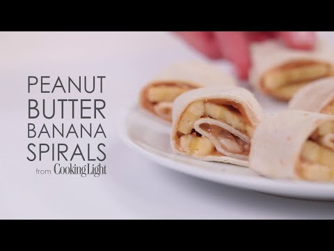 How to Make Peanut Butter Banana Spirals