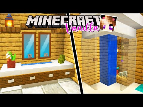 COSTRUISCO UNA DOCCIA FUNZIONANTE IN MINECRAFT VANILLA WGF! 🚿