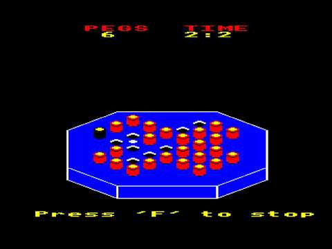 SOLITAIRE MRM SOFTWARE 1983 ACORN BBC MICRO PROTON PANTHEON Bostjan Grandovec