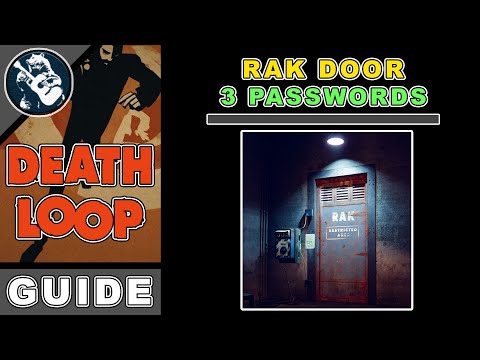 How to Open the 3 Password RAK Facility Door with Microphone | Find All Passwords | Deathloop Guide