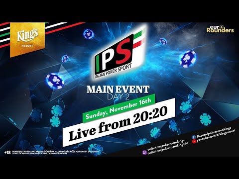 🏆 Final Day of €380 Italian 🇮🇹 Poker Sport Main Event live from King's Resort 👑
