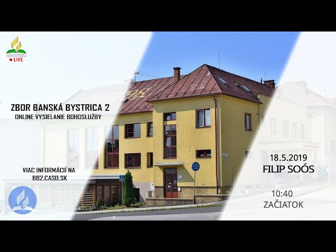 18.5.2019 Bohoslužba - Filip Soós - Poklad