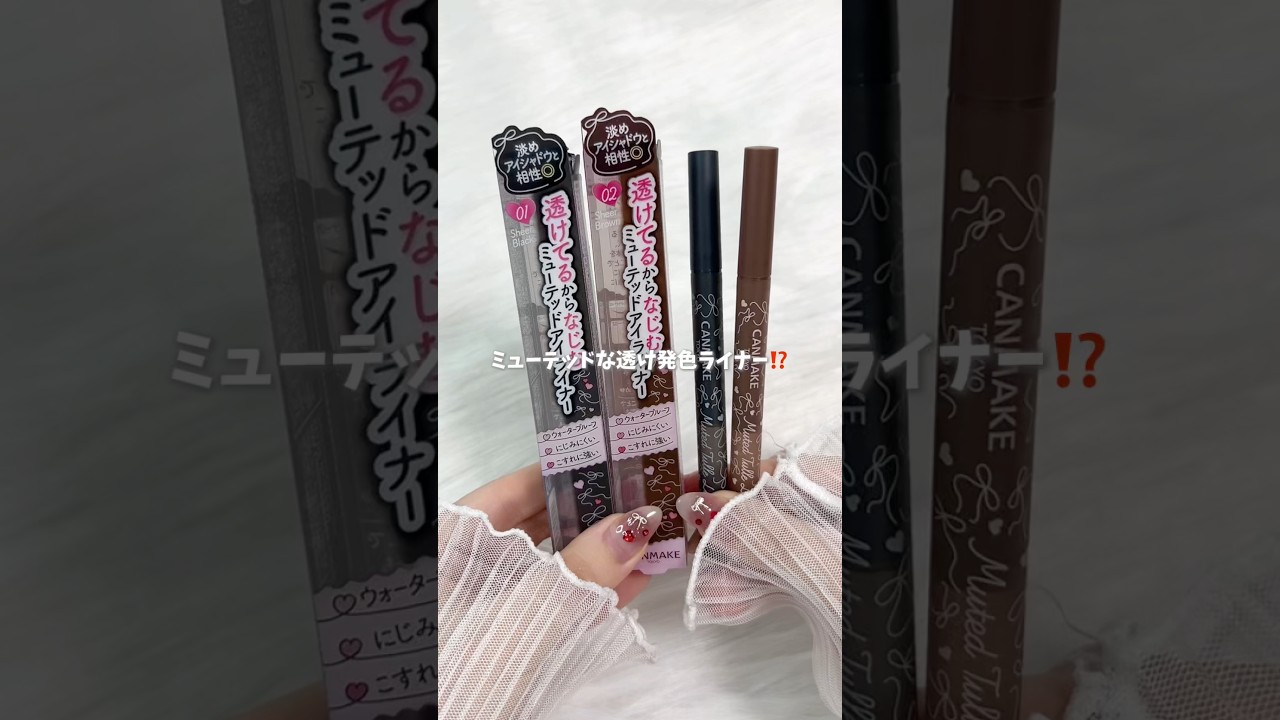 \\CANMAKE新作//透け発色ライナーがまさかの1000円越え🤔