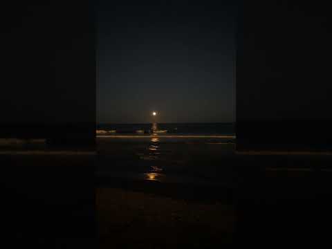 La #playa Malvarosa en #valencia 🌊🌕 #spain #beach #diegoestrella