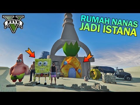 PREMAN TERKUAT BANGUN RUMAH SPONGEBOB - GTA 5 SPONGEBOB PARODY