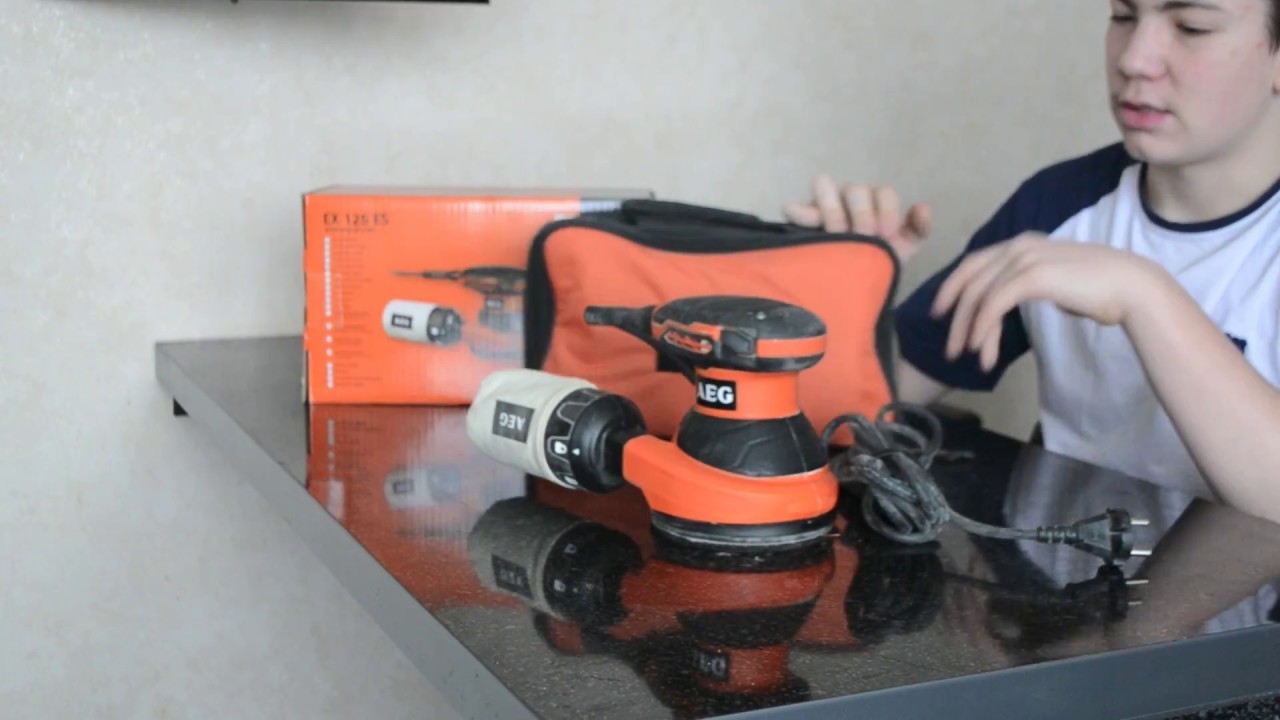 Шлифмашина орбитальная AEG EХ 125 ES  300Вт 7000-15000об/мин диам.125мм