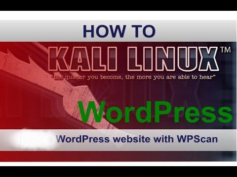 Video Thumbnail: How to hack a WordPress website and get admin access with WPScan on Kali Linux