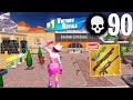 90 Elimination Solo Squads Wins Gameplay Fortnite Chapter 5