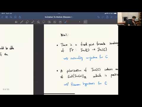 Adeel Khan (September 9, 2022): An invitation to motivic sheaves (part 1)