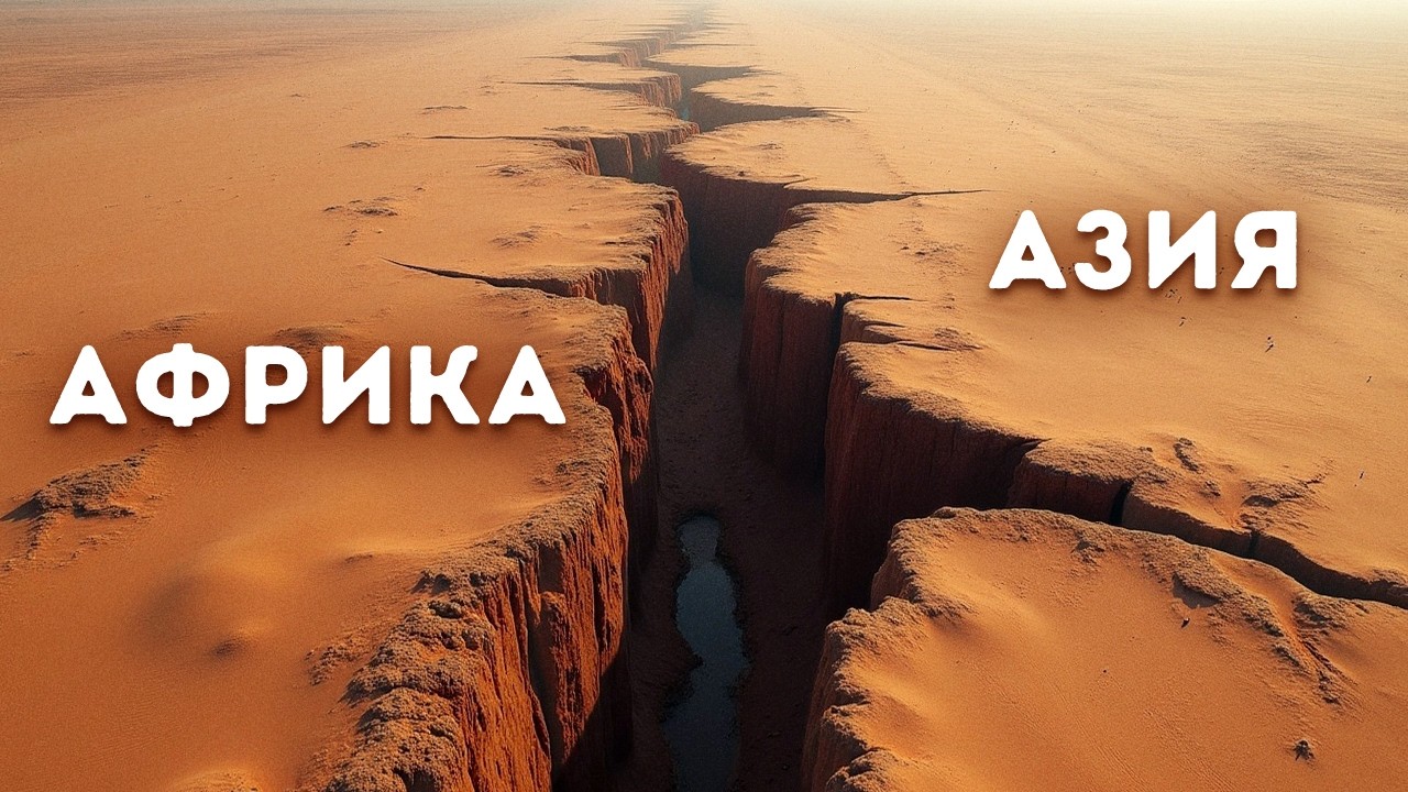 Африка и Азия отдаляются друг от друга
