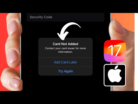 Card Not Added Apple Pay | Contact Your Card Issuer For More Information | iPhone - iPad | iOS 17