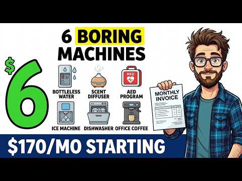 6 Boring Machine Businesses That Pay Monthly (Ice, Water, Coffee)