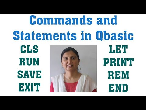 Commands and Statements in QBASIC
