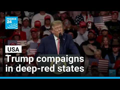 Trump campaigns in deep-red states, fearing Democratic wave