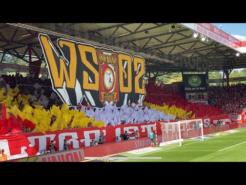 1.FC Union Berlin - Hertha BSC Berlin Derby Fanview Fansicht FCU UNVEU HAHOHE Choreografie