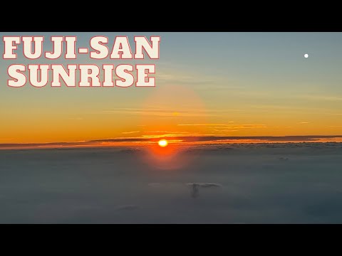 Sunrise from Mt. Fuji 3100m at new 8th station