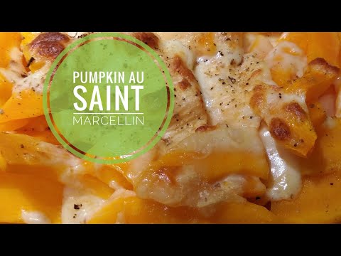 Cheezy Saint-Marcellin with Baked Pumpkin and Chicken Wrap