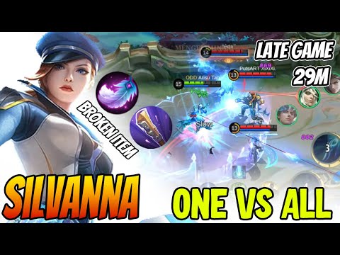 SUPER LIFESTEAL IN LATE GAME SILVANNA ATTACK SPEED BUILD IS BROKEN - Silvanna Best Build 2023 ~ MLBB