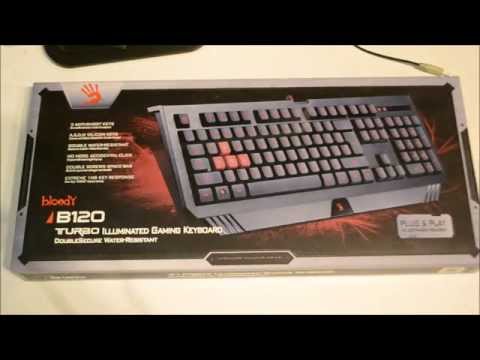 Bloody B120 Gaming keyboard unboxing