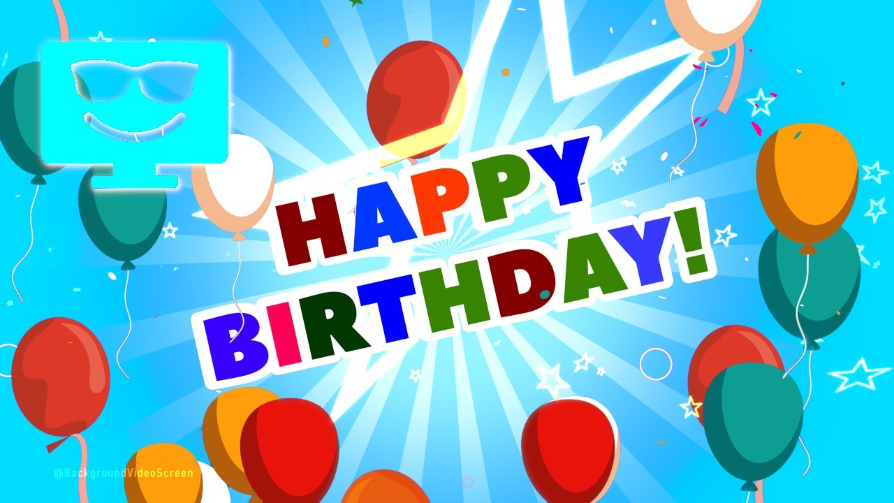 Screensaver 🔴 12 Hours - HAPPY BIRTHDAY!  - Background / Wallpaper for your party!