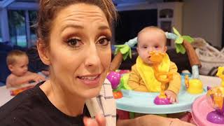 DITL of 6 month twins PART 2 - dinner & bedtime routine with 8 kids! Jordan Page Family