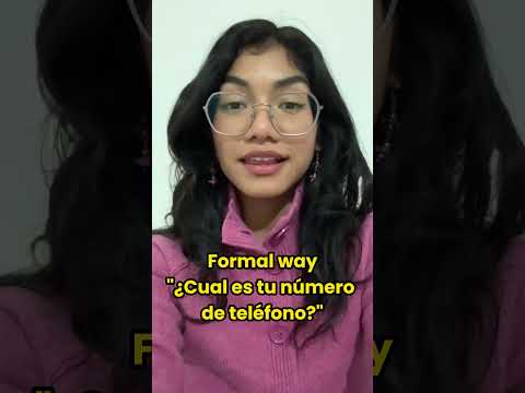 Let's learn how to ask formal and informal way in Spanish.