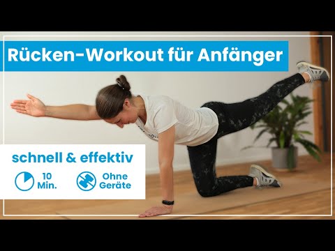 10 Minuten Anfänger Rücken Workout ohne Geräte ✅ Einfach & effektiv!