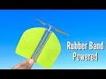 How To Make Rubber Band Propeller Plane How To Make Paper Helicopter How To Make Airplane