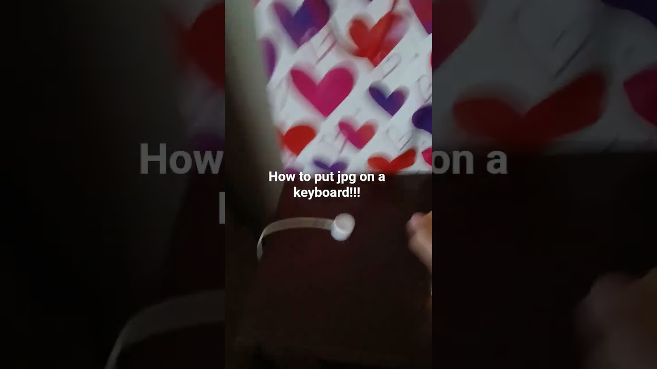 how to put jpg on a keyboard
