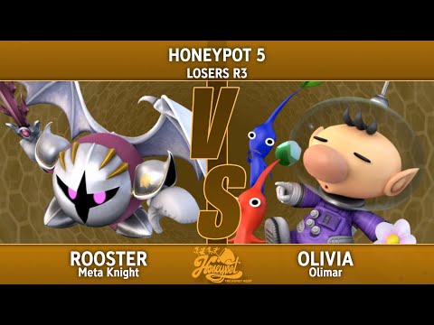 Honeypot 5 Losers Round 3 - Rooster (Meta Knight) Vs. Olivia (Olimar)
