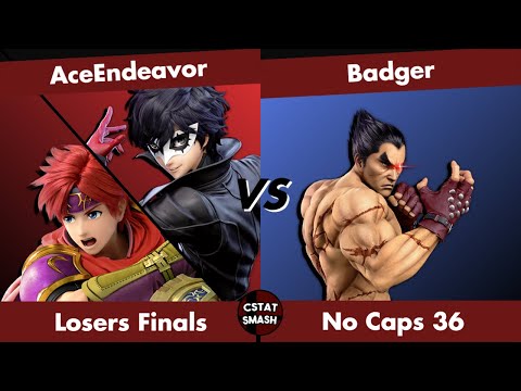 NO CAPS #36 - AceEndeavor (Joker, Roy) vs Badger (Kazuya) Top 8 Super Smash Bros Ultimate