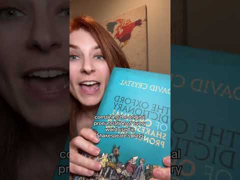 Shakespeare’s Original Pronunciation! Be sure to follow BEN CRYSTAL @shakespeareontoast 🩷