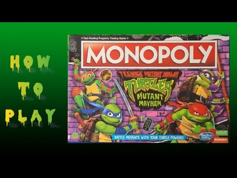 How To Play Monopoly: TMNT Teenage Mutant Ninja Turtles Mutant Mayhem Board Game