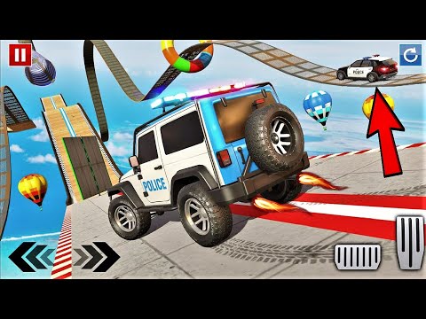 Police Prado Car Stunt Racing- Ramp Car Stunts 3D-Best Android Gameplay HD #2