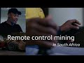 Idris Elba visits a modern gold mine in South Africa