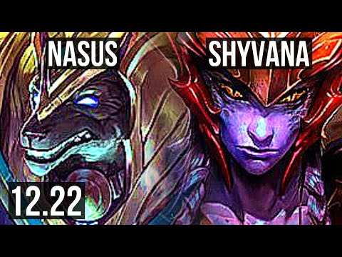 NASUS vs SHYVANA (TOP) | 500+ games | EUW Diamond | 12.22