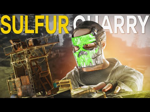 I CLAIMED Sulfur Quarry On FORCE WIPE To Become RICH - Rust SOLO MOVIE