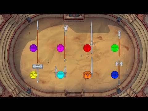 Marble Gladiators. Marble Fighters. Marble War in the Arena.