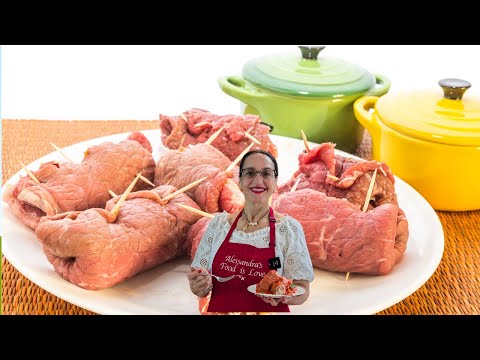 Braciole and Meatballs Recipe | How To Make Braciole...