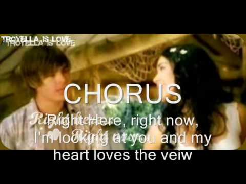 Right Here, Right Now- WITH LYRICS- Hsm 3